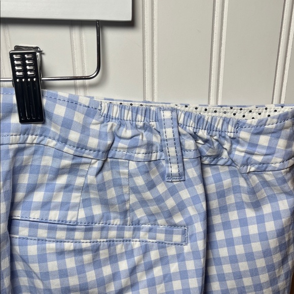 Talbots Perfect Crop Pant gingham blue & white checkered ankle pants NWT - Picture 12 of 13